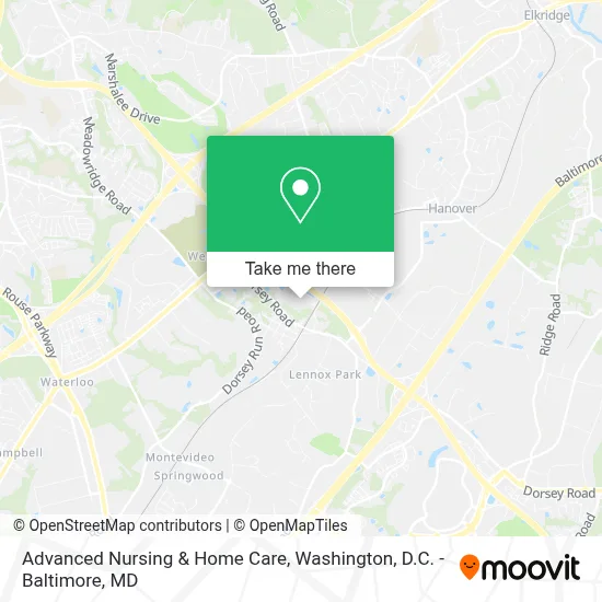 Advanced Nursing & Home Care map