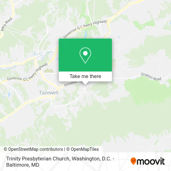 Trinity Presbyterian Church map
