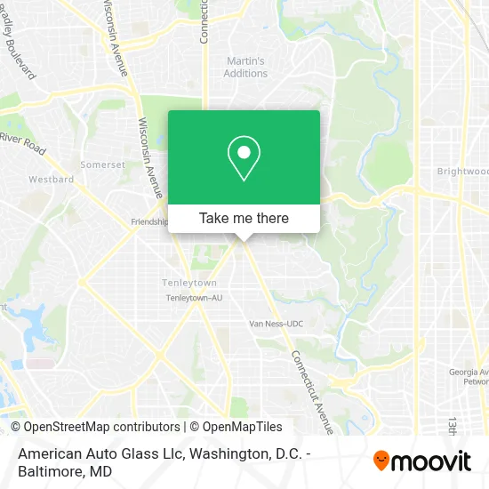 American Auto Glass Llc map