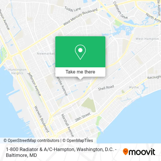 1-800 Radiator & A/C-Hampton map