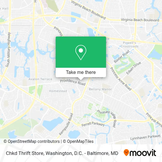 Chkd Thrift Store map