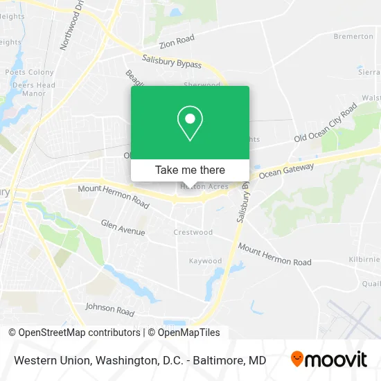 Western Union map