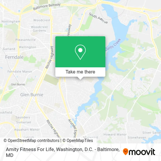 Amity Fitness For Life map