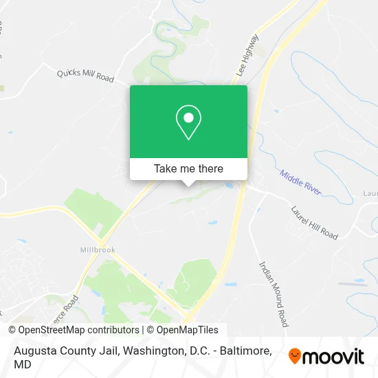 Augusta County Jail map