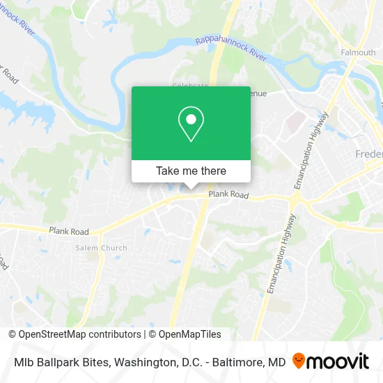 Mlb Ballpark Bites map
