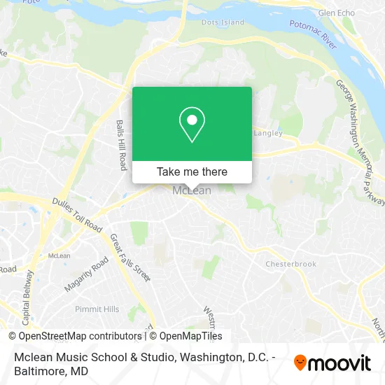 Mclean Music School & Studio map