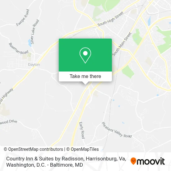 Country Inn & Suites by Radisson, Harrisonburg, Va map