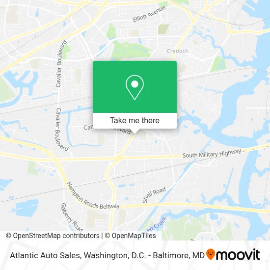 Atlantic Auto Sales map