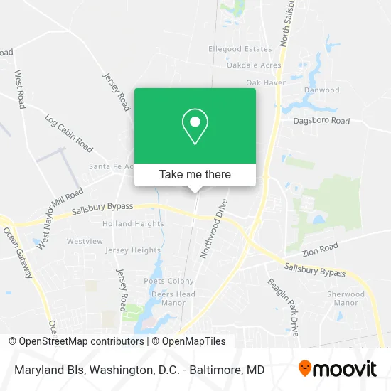 Maryland Bls map