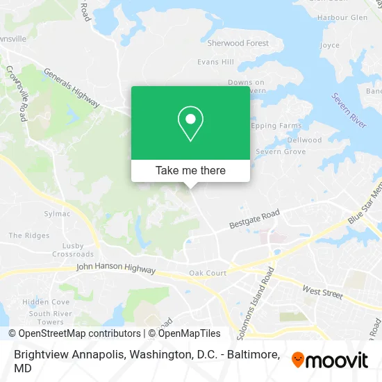 Brightview Annapolis map