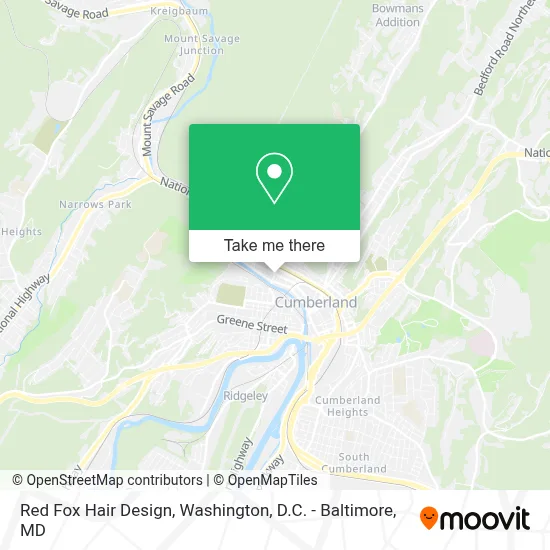 Red Fox Hair Design map