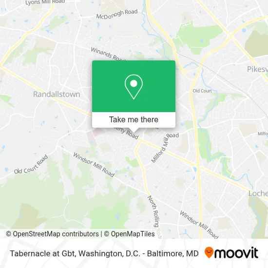 Tabernacle at Gbt map