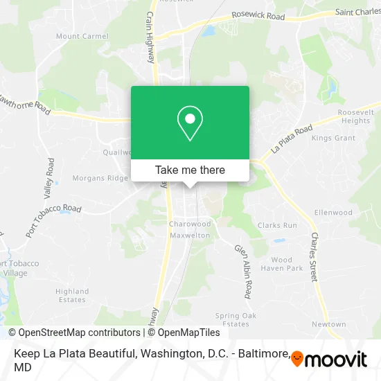 Keep La Plata Beautiful map