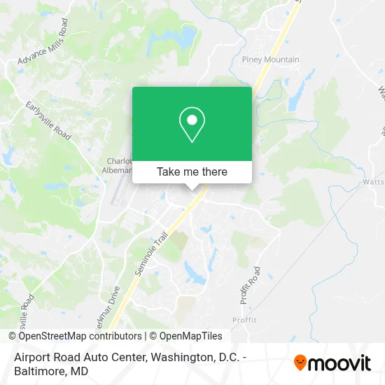 Airport Road Auto Center map