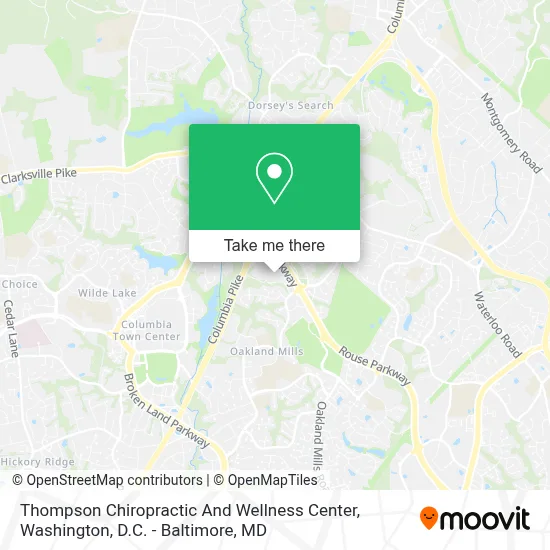 Thompson Chiropractic And Wellness Center map