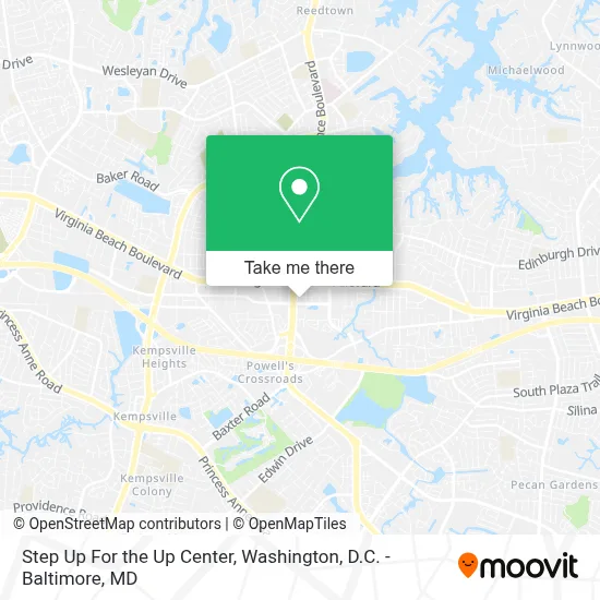 Step Up For the Up Center map