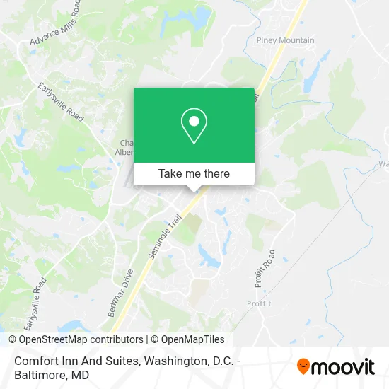 Comfort Inn And Suites map