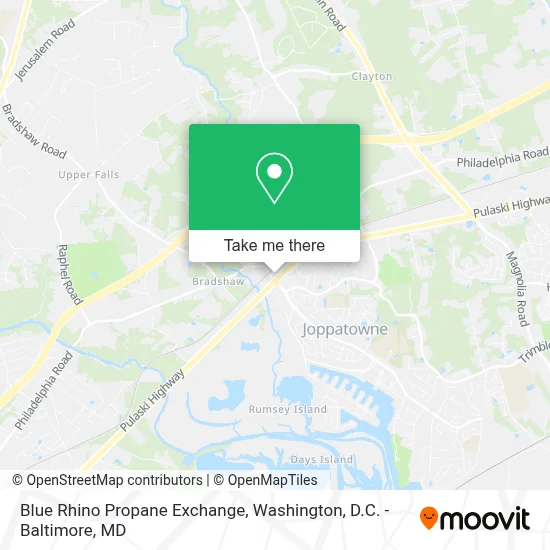 Blue Rhino Propane Exchange map