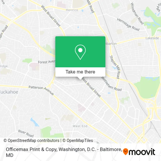Officemax Print & Copy map