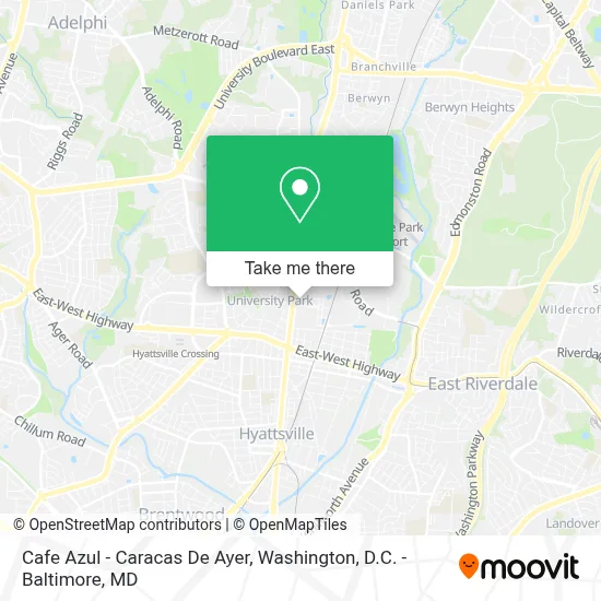 Cafe Azul - Caracas De Ayer map