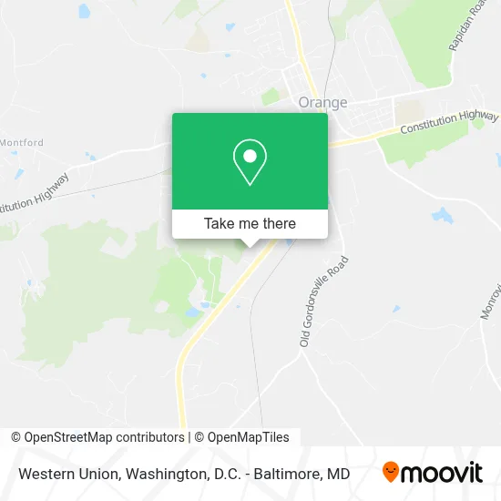 Western Union map
