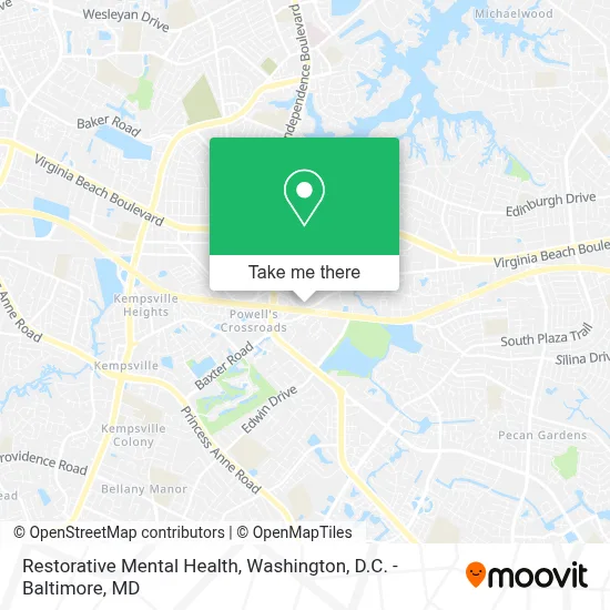 Restorative Mental Health map