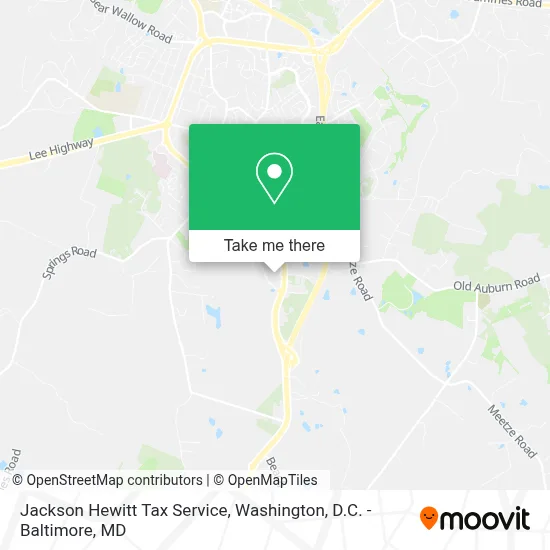 Jackson Hewitt Tax Service map