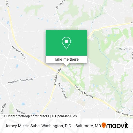 Jersey Mike's Subs map