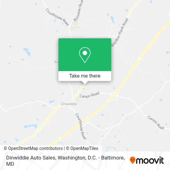 Dinwiddie Auto Sales map