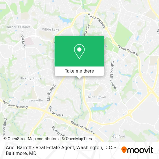 Ariel Barrett - Real Estate Agent map