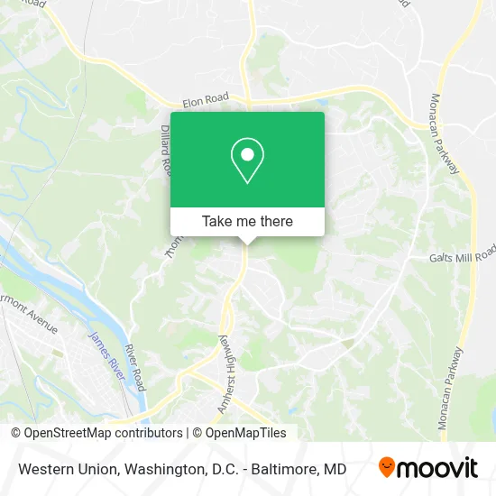 Western Union map
