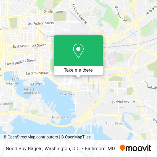 Good Boy Bagels map