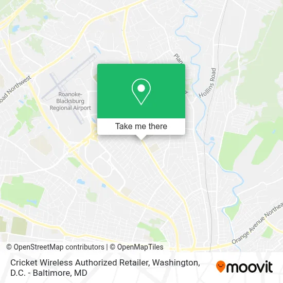 Cricket Wireless Authorized Retailer map