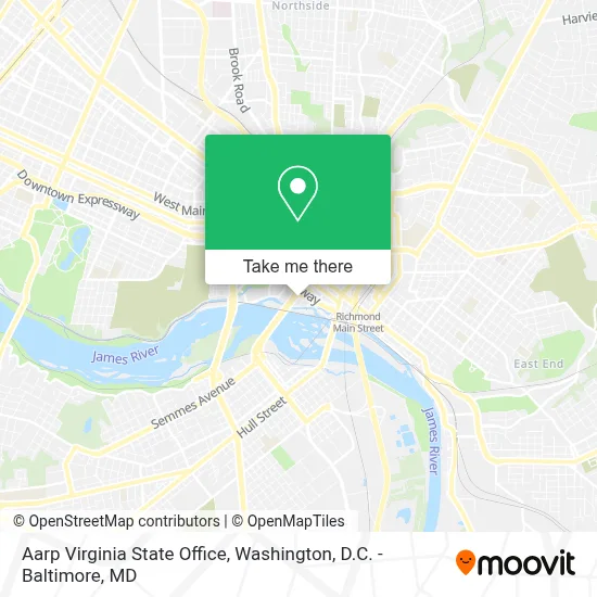 Aarp Virginia State Office map