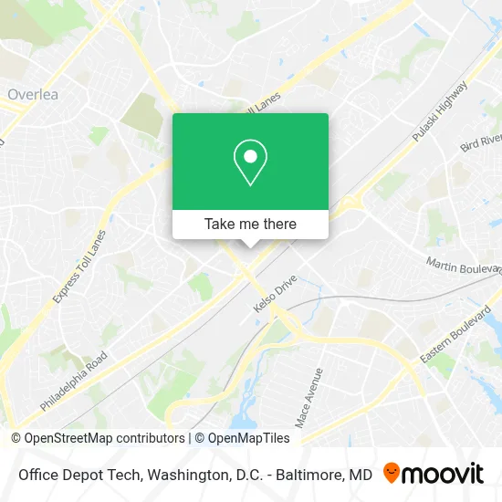 Office Depot Tech map