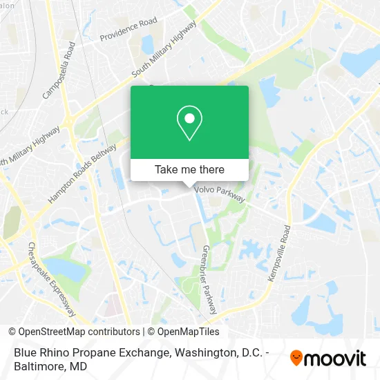 Blue Rhino Propane Exchange map