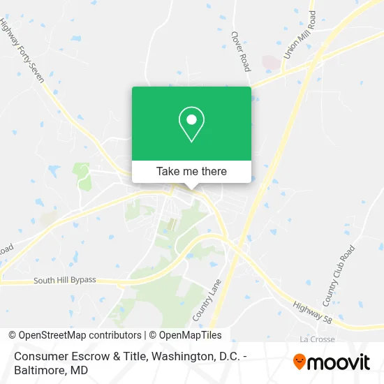 Consumer Escrow & Title map