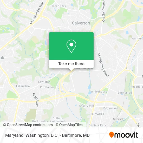 Maryland map
