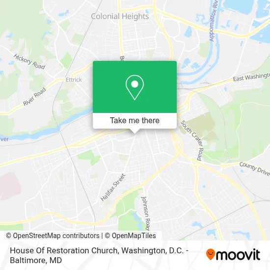 House Of Restoration Church map