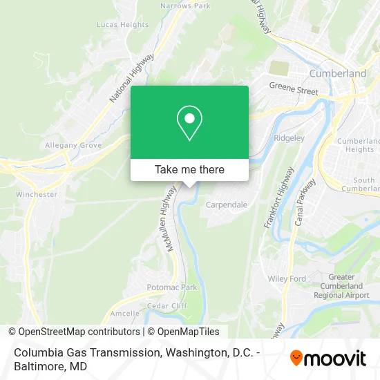 Columbia Gas Transmission map