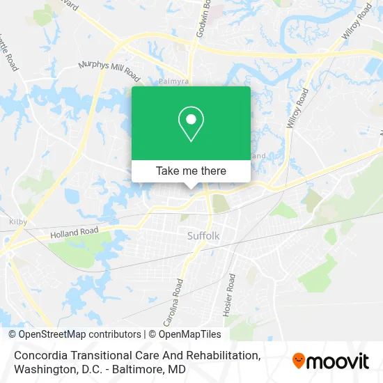 Concordia Transitional Care And Rehabilitation map