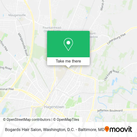 Bogards Hair Salon map