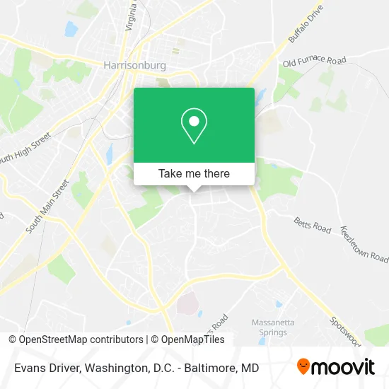 Evans Driver map