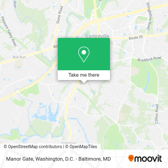 Manor Gate map