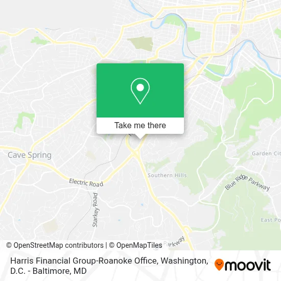 Harris Financial Group-Roanoke Office map