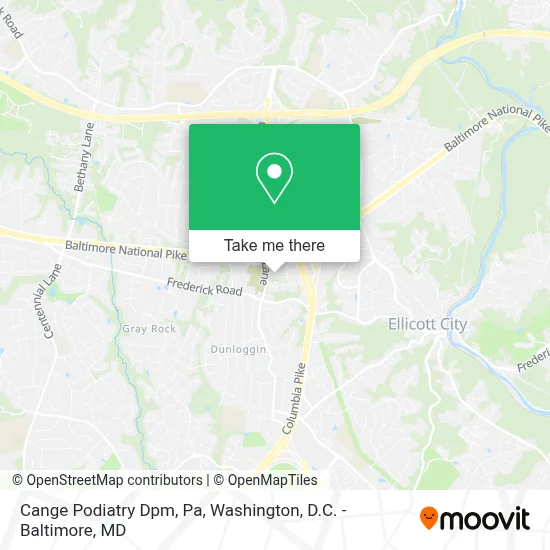 Cange Podiatry Dpm, Pa map