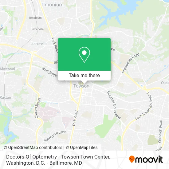 Doctors Of Optometry - Towson Town Center map