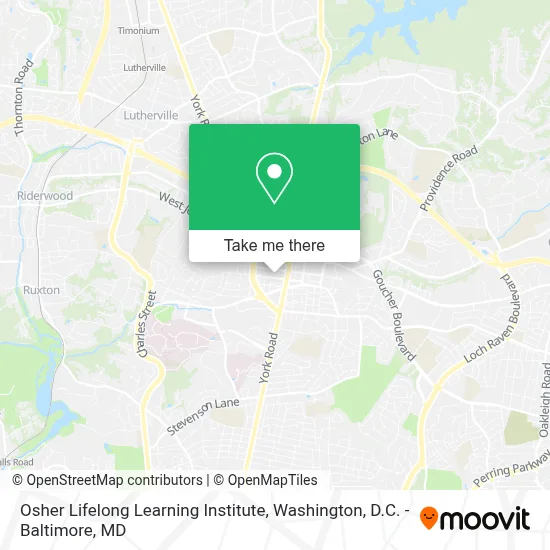Osher Lifelong Learning Institute map