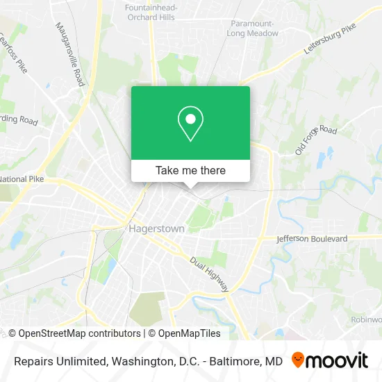 Repairs Unlimited map