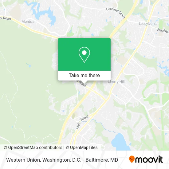 Western Union map